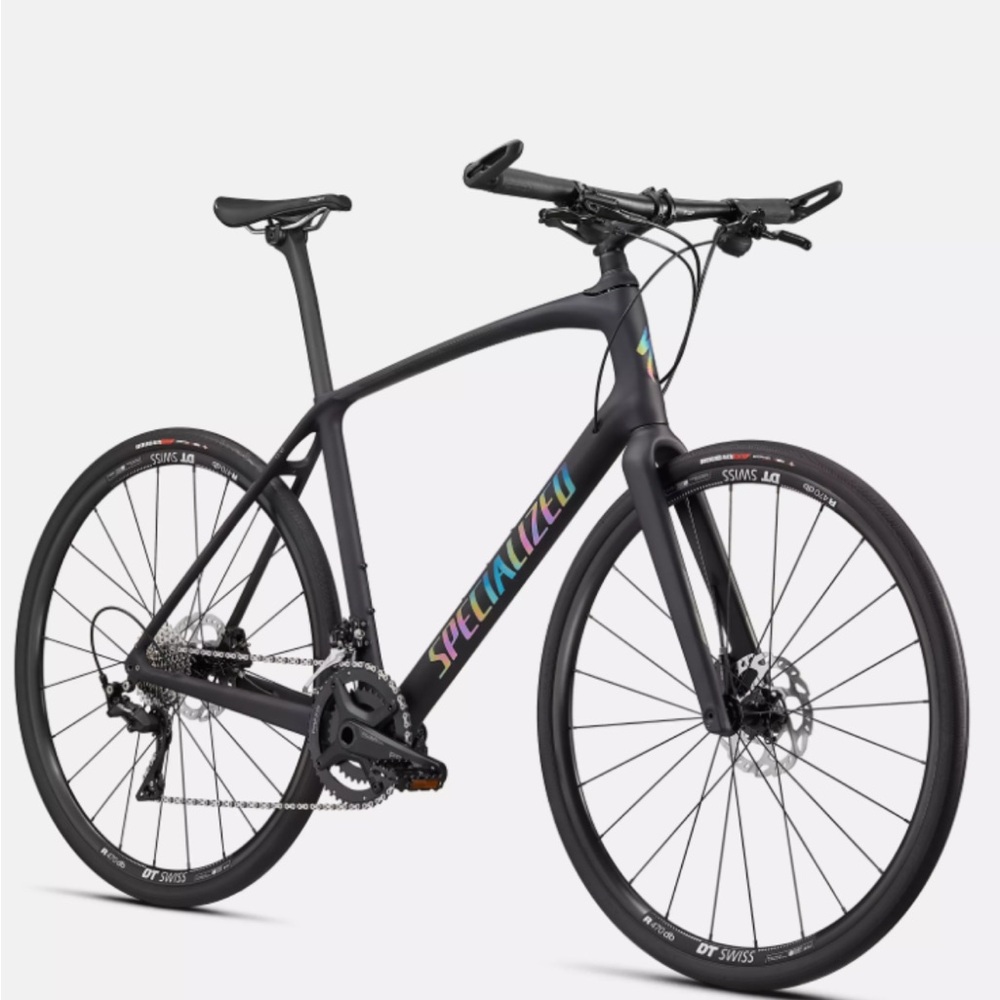 ISO 2021 Specialized Sirrus 6.0 Satin Rainbow Reflective Bike